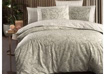 Постельное белье сатин Premium La Romano - Dema Beige (Турция), евро